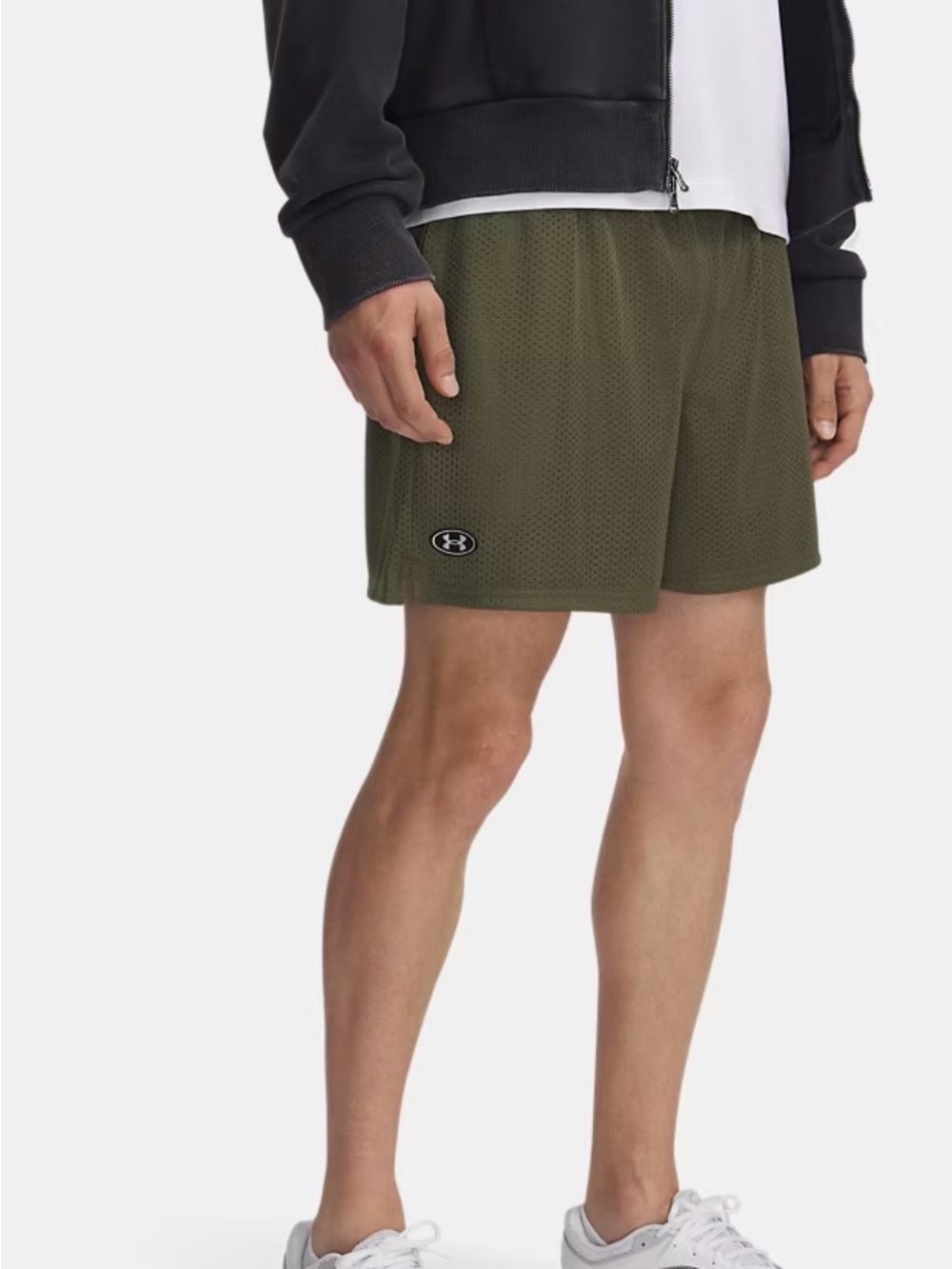 Under Armour Men's Olive Mesh Performance Shorts